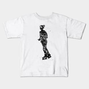 Roller skating girl Kids T-Shirt